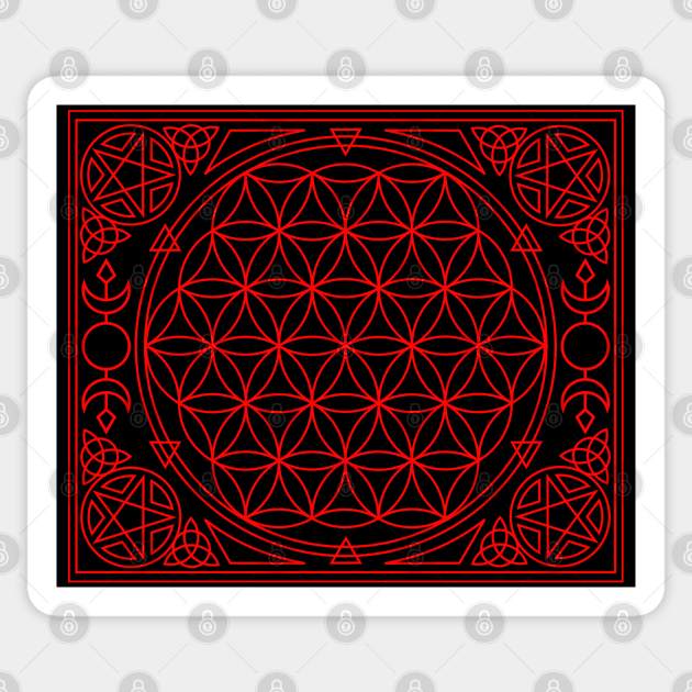 Flower of Life Alter cloth Sticker by RavenWake